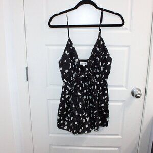 Black and White Spotted Jumpsuit